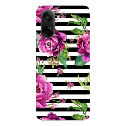 Oneplus Nord CE 5 Roses on the line Transparent Silicone TPU Θήκη
